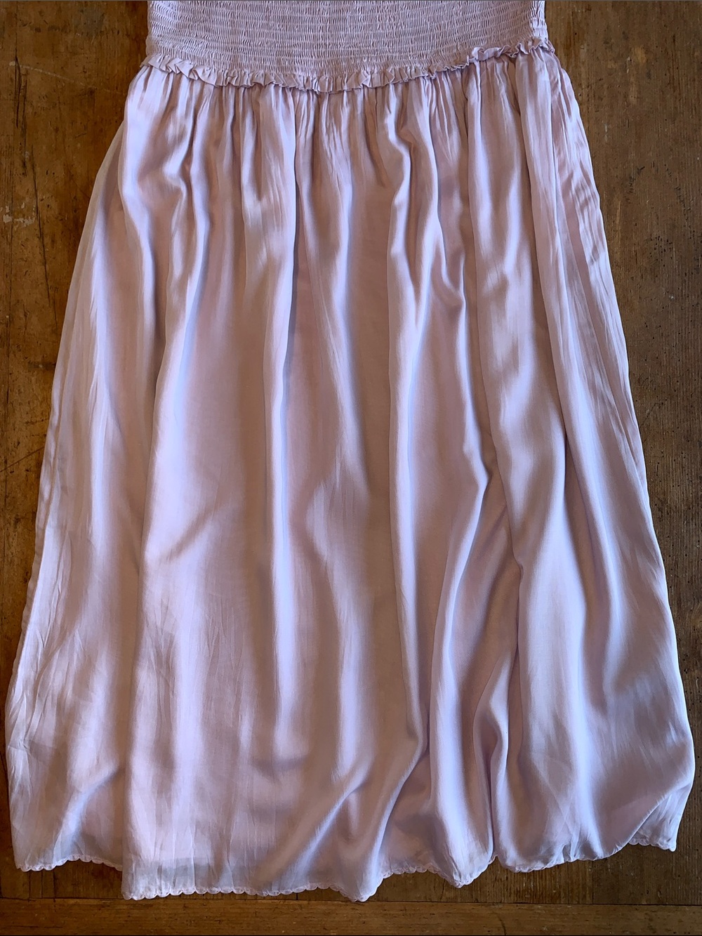 Wilfred Womens Light Lavender Smocked Ruffle Tank Dress - Picture 8 of 16